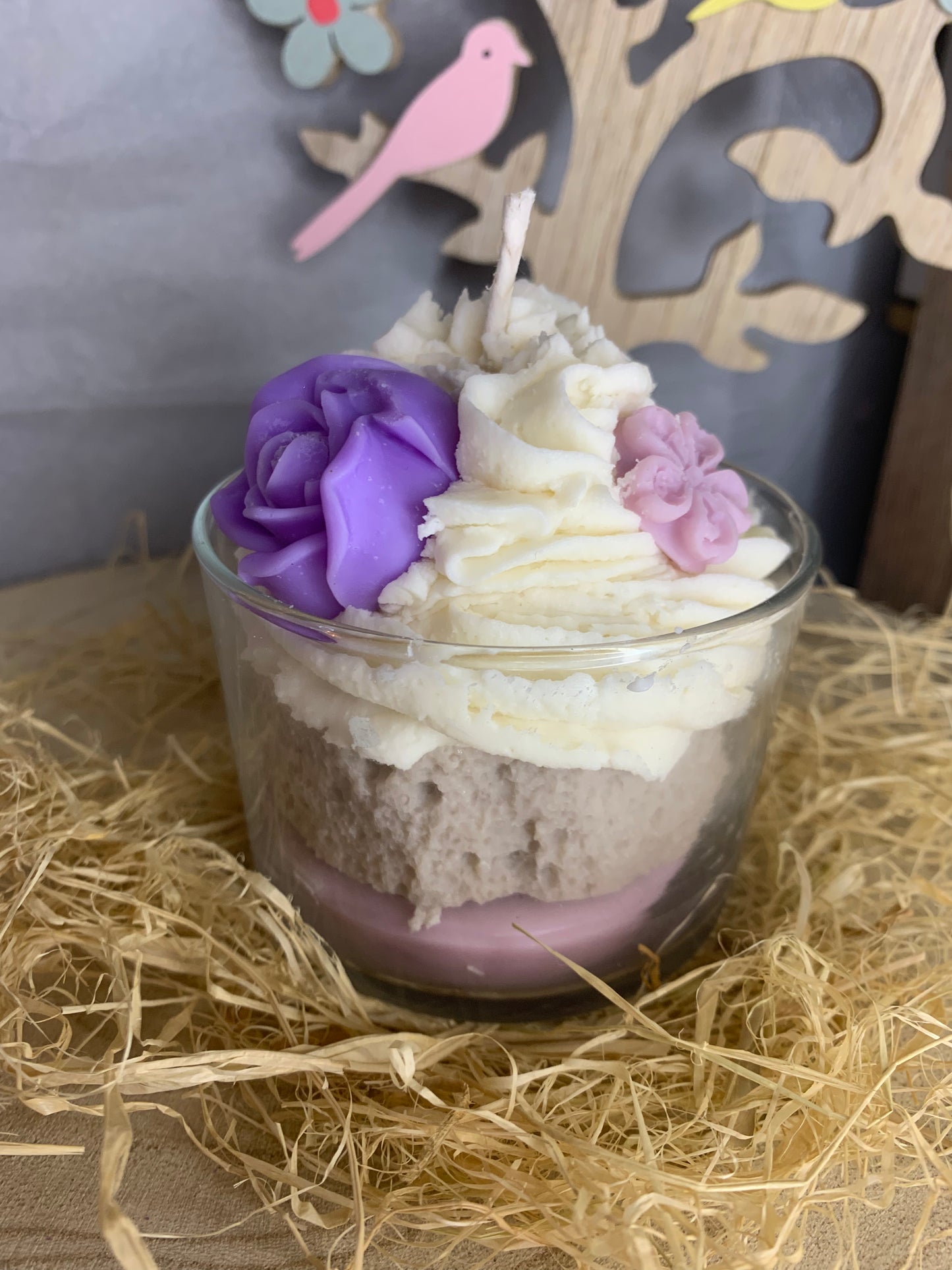 Bougie bonbon violette