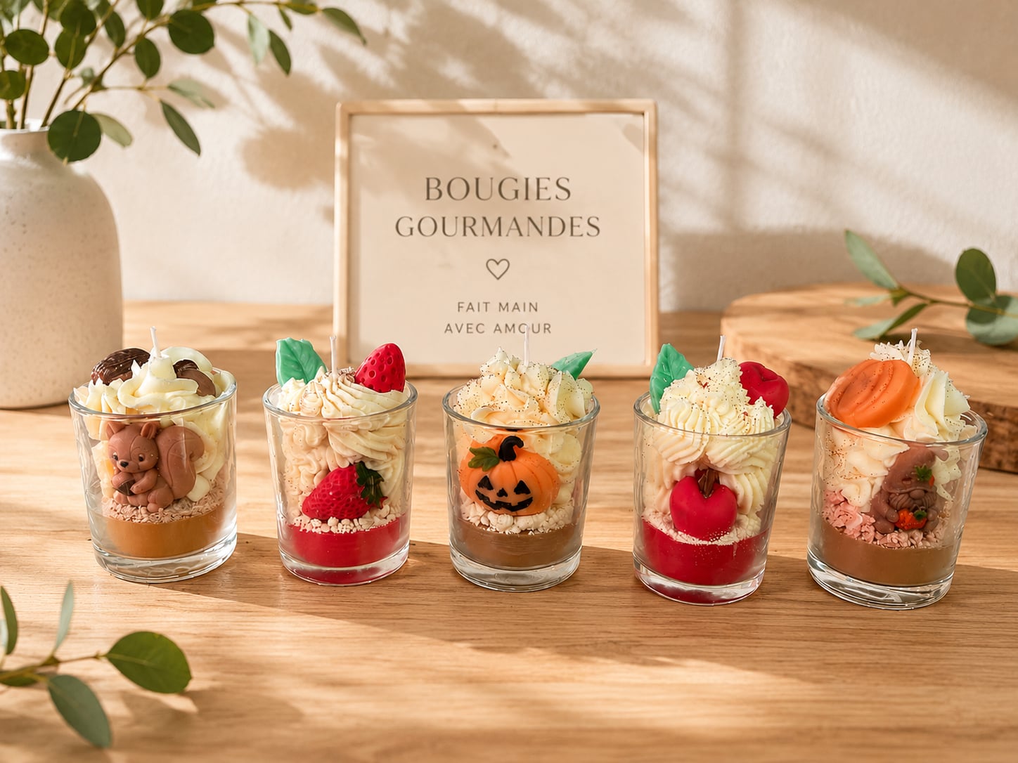Bougies chantilly 80g