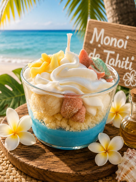Bougie monoï de tahiti
