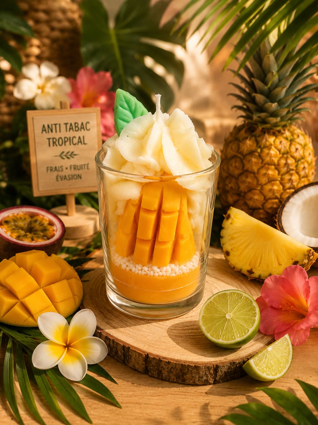 bougie anti tabac tropical 80g
