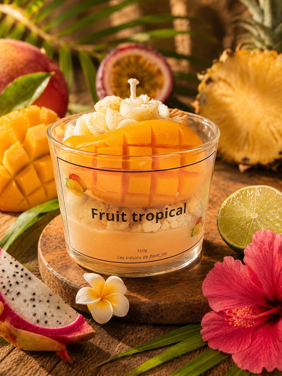 Bougie fruit tropical