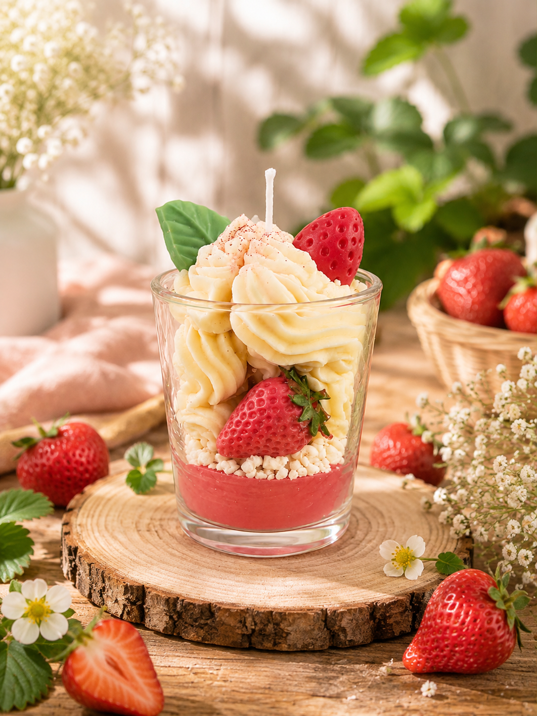 bougie fraise des bois 80g