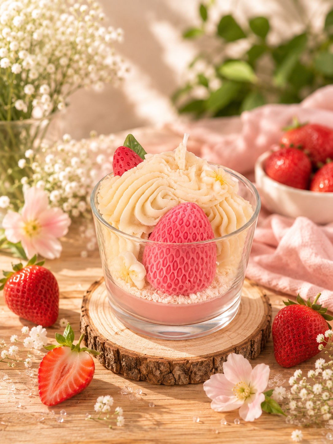 bougie fraise des bois